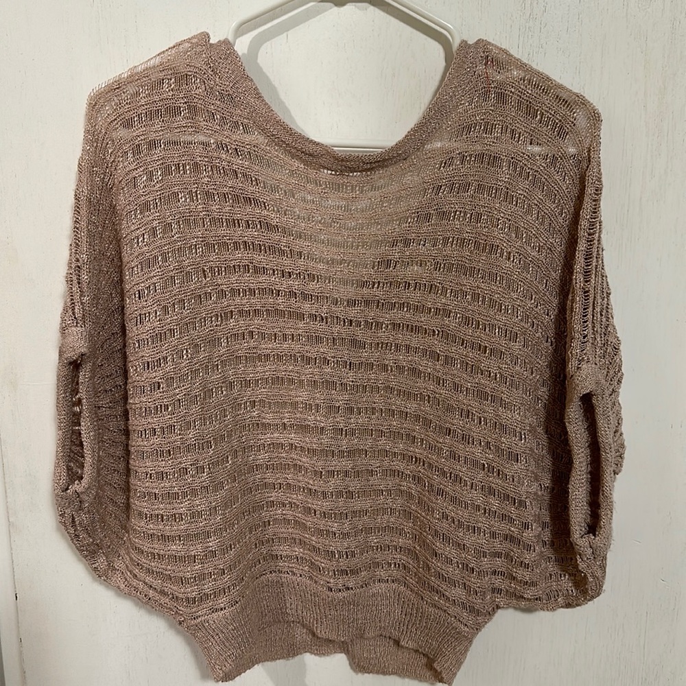 Double Zero Slouchy Knit Boatneck Sweater - Size Small